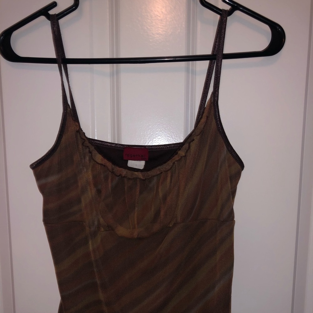 Spaghetti Straps Top with stripes